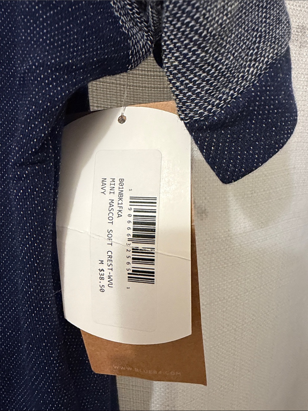 West Virginia Navy V-Neck Tee with Gold Logo - Picture 2 of 5